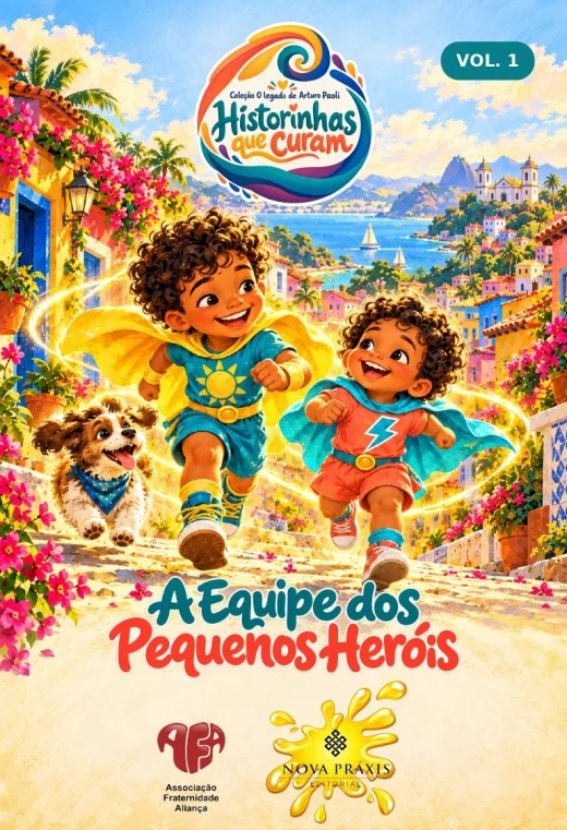 Capa do volume 1, A Equipe dos Pequenos Heróis